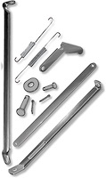 01A-16674-BK Hood Release Linkage & Support Brace Kit, 1940 Ford Deluxe