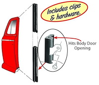 11A-7020546 Back Edge Door Seal Kit, 1941-48 Tudor, Ford Coupe