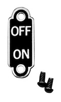 40-11556 Ignition On/Off Switch Plate, 1933-34 Ford Car, Ford Pickup