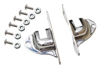 40-8140/1-SS Firewall Radiator Rod Support Brackets, 1933-38 Ford Car, Ford Pickup, 1939 Ford Standard