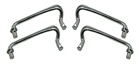 48-16644/5-B Hood Handles (Stainless), 1934-36 Ford Car, 1935-37 Ford Pickup