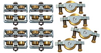 48-6622218 Door Window Roller Kit, 1935-38 Ford Convertible, Cabriolet