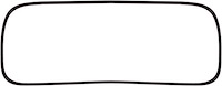 48-761290 Windshield Seal, 1935-36 Cabriolet, Station Wagon, Ford Convertible Ford Sedan