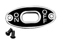 81A-11556 Ignition On/Off Switch Plate, 1938-39 Ford