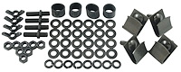 81A-16750-RK Hood Side Fender Apron Mount Kit, 1938 Ford Deluxe, 1938-39 Ford Standard