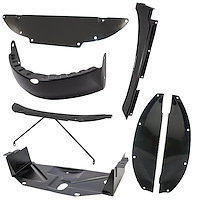91A-8104/5 Outer Grille Plates, 1939 Ford Deluxe, 1940 Ford Car, 1940-41 Ford Pickup