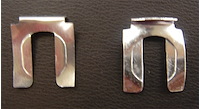 91A-9718-B Choke & Throttle Dash Grommet Clips, 1939-48 Ford Car, 1940-47 Ford Pickup
