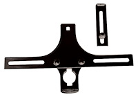 B-5034-B Front License Plate Bracket (Black), 1932 Ford Car, Ford Pickup