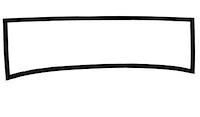 B-761290 Windshield Seal (Not Bonded), 1932-34 Ford Cabriolet