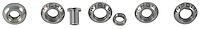 B6C-10852-K Dash Knob Bezel Kit, 1956 Ford Pickup