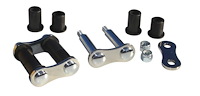 BD-2632-S Front Spring Shackles, 2” (Stainless), 1935-48 Ford Car, Ford Pickup