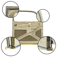 BD-5055 One Piece Door Seal (Small Door), 1941-48 Ford Coupe, Fordor Ford Sedan