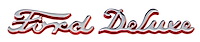 01A-16606/7-B Hood Side Emblems, 1940 Ford Deluxe