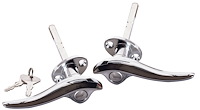40-702350/1-L Locking Outside Door Handles, 1932 3W Ford Coupe, 1933-34 Closed Ford Car, 1934 Roadster, Phaeton