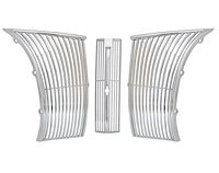01A-8206/7-ACK Grille Kit (Chrome Sides), 1940 Ford Standard, 1940-41 Ford Pickup