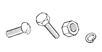 01A-8418/22-HK Grille Center Hardware Kit, 1940 Ford Deluxe