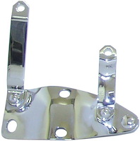 91A-16796/7-SS Hood Hinge Brackets (Stainless), 1938-40 Ford Car, 1940-41 Ford Sedan Delivery