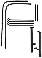 01A-45983-5W-4D Front Door Window Channel Kit, 1940 Ford Coupe, Ford Sedan Delivery, Fordor