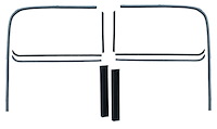 21C-45983-PU-SS Window Channel Kit (Stainless), 1938-47 Ford Pickup