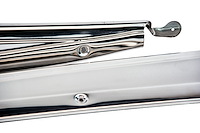 40-7013250/1-SS Door Scuff Plates, 1933-34 Tudor, 3/W Ford Coupe, Victoria