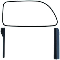 78-45983-5W-4D-SS Front Door Window Channel Kit, 1937-39 5/W Ford Coupe, Fordor