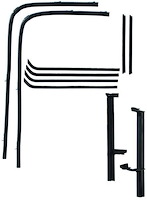 01A-45983-5W-4D-SS Front Door Window Channel Kit (Stainless), 1940 Ford Coupe, Ford Sedan Delivery, Fordor