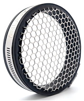 BG-3.50-BLK Blower-Guard Inlet Screen, 3.50 in. Inlet Diameter [Black Coupler w/Stainless Screen]