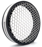 TBG-ULTRA-3.50-BLK Ultra Turbocharger Inlet Screen, 3.50 in. Inlet Diameter [Black Coupler w/Stainless Screen]
