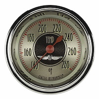 2-1/8 in. All American Nickel Full-Sweep Water Temperature Gauge [Stainless High Step Bezel]