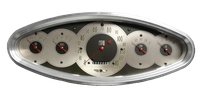 All American Nickel Five-Gauge Oval Instrument Cluster [Polymer Bezel]