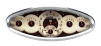 All American Nickel Six-Gauge Oval Instrument Cluster