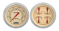 1951-1952 Chevy Car Vintage Direct-Fit Instrument Cluster with Speedometer & Quad Gauge