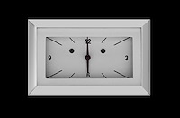 1957 Chevy Clock White