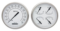 1947-1953 Chevy & GMC Truck Classic White Direct-Fit Instrument Cluster with Speedometer & Quad Gauge
