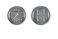 1947-1953 Chevy & GMC Truck SG Series Direct-Fit Instrument Cluster with Speedtachular & Quad Gauge [LS Sending Units]
