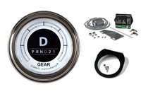OLED Digital Classic White Automatic Transmission Shift Indicator Gauge Kit