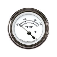 2-1/8 in. Classic White Water Temperature Gauge