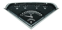 1955-1959 Chevy Truck Hot Rod Black Direct-Fit Instrument Cluster