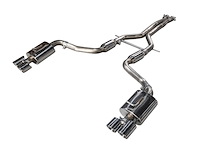 Track Edition Exhaust for 970 Panamera Turbo - Chrome Silver Tips
