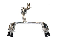 Touring Edition Exhaust for Audi S5 3.0T - Diamond Black Tips (102mm)