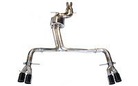 Track Edition Exhaust for Audi S5 3.0T - Diamond Black Tips (102mm)