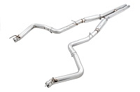 Track Edition Exhaust for 15+ Challenger 6.4 / 6.2 SC - Stock Tips