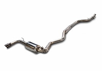 Touring Catback Exhaust for BMW F30 320i, Single Side - Chrome Silver Tip (90mm)