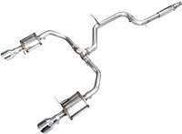 3015-32275 Touring Edition Cat-Back Exhaust System Chrome Silver Tips Fits Select Volkswagen Jetta GLI Mk7.5