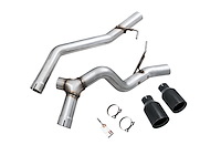 AWE Trail-to-Tread Conversion Kit (Dual Exhaust) for Jeep JT 3.6L - Diamond Black Tips