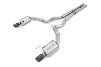 AWE Touring Edition Cat-back Exhaust for S550 Mustang GT - Dual Tip - Diamond Black Tips