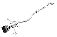 AWE Touring Edition Exhaust for FK8 Civic Type R (includes Front Pipe and DualPhase Mid Pipe) - Triple Diamond Black Tips