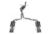 AWE Touring Edition Exhaust for B8 A5 2.0T - Quad Outlet, Diamond Black Tips