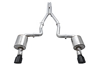 AWE Touring Edition Exhaust for 17+ Charger 5.7 - Non-Resonated - Diamond Black Tips