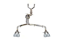 AWE Track Edition Exhaust for Audi C7 S7 4.0T - Chrome Silver Tips